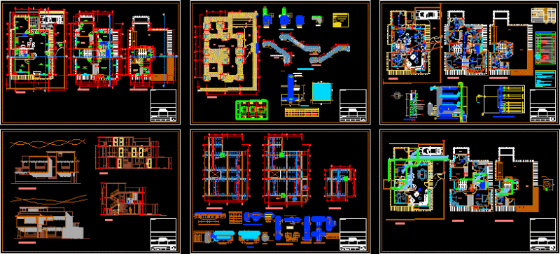 House DWG Section for AutoCAD