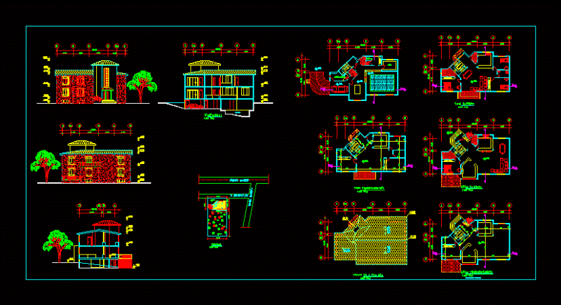 House DWG Section for AutoCAD