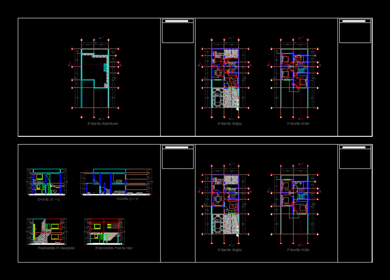 House DWG Section for AutoCAD