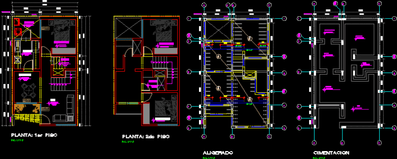 House Economic DWG Block for AutoCAD