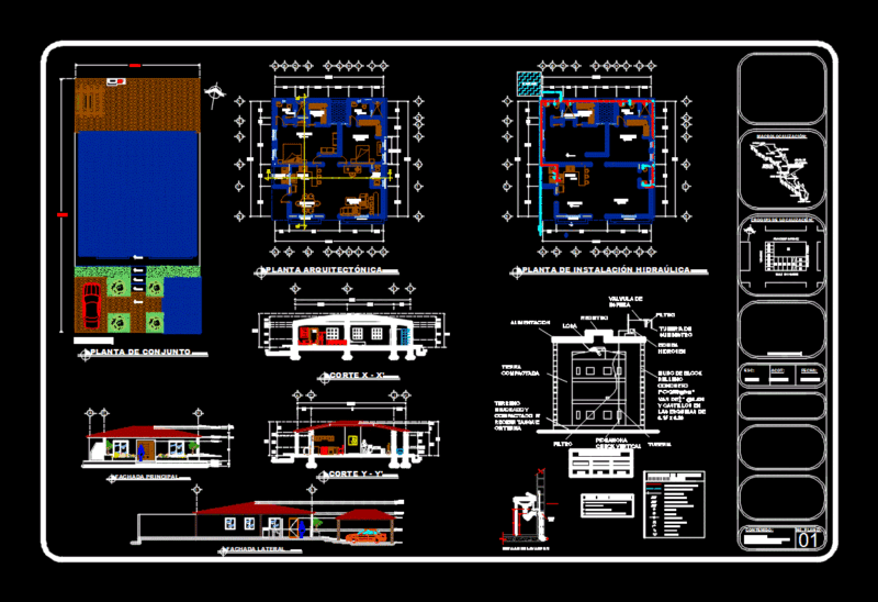 House Executive Room DWG Detail for AutoCAD