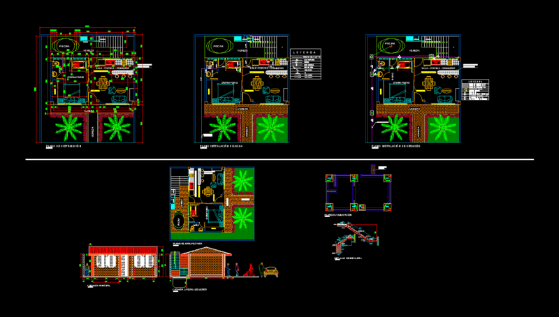 House For Single DWG Block for AutoCAD