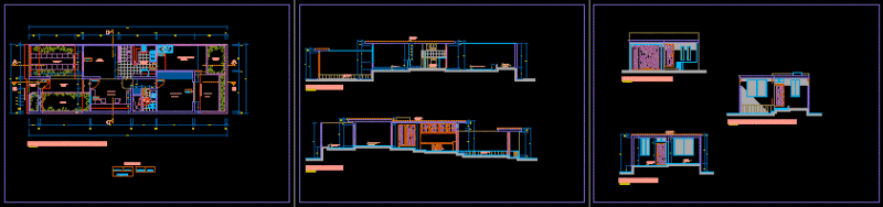 House For Students DWG Section for AutoCAD
