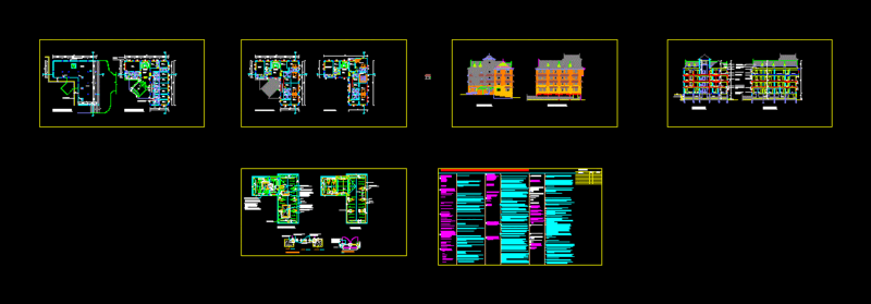 Tourist Hotel 2D DWG Design Section for AutoCAD