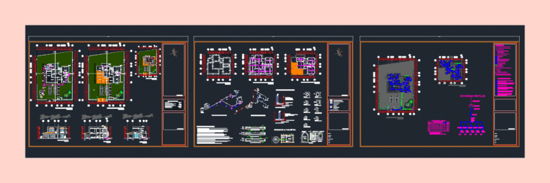House Half Interest DWG Block for AutoCAD
