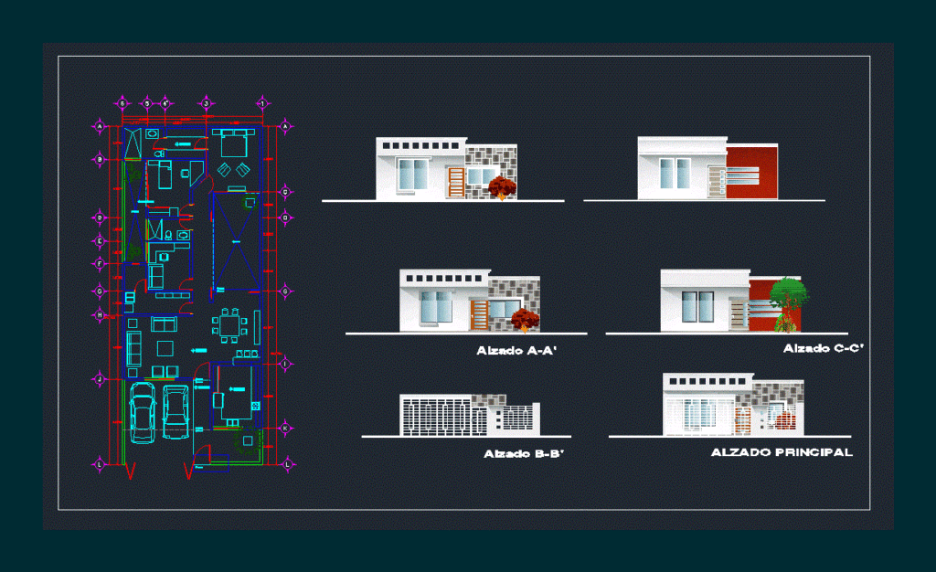 House IÑIguez DWG Plan for AutoCAD