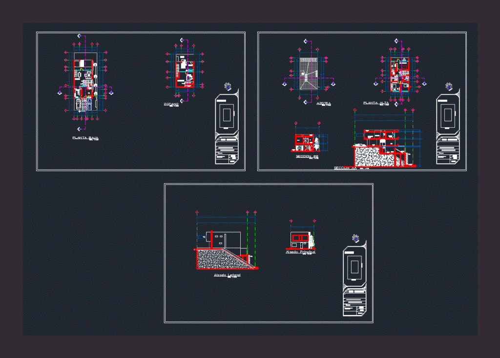 House In Barranca DWG Block for AutoCAD