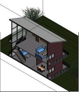 House In Revit 3D RVT Detail for Revit