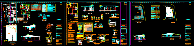 House In Square DWG Section for AutoCAD