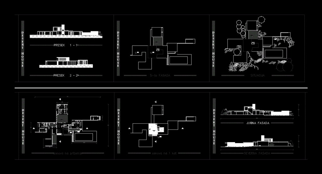 House In The Desert DWG Block for AutoCAD