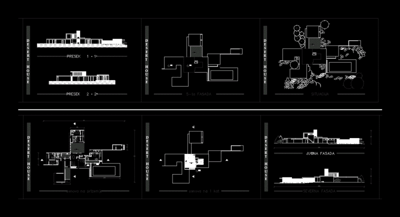 House In The Desert DWG Block for AutoCAD