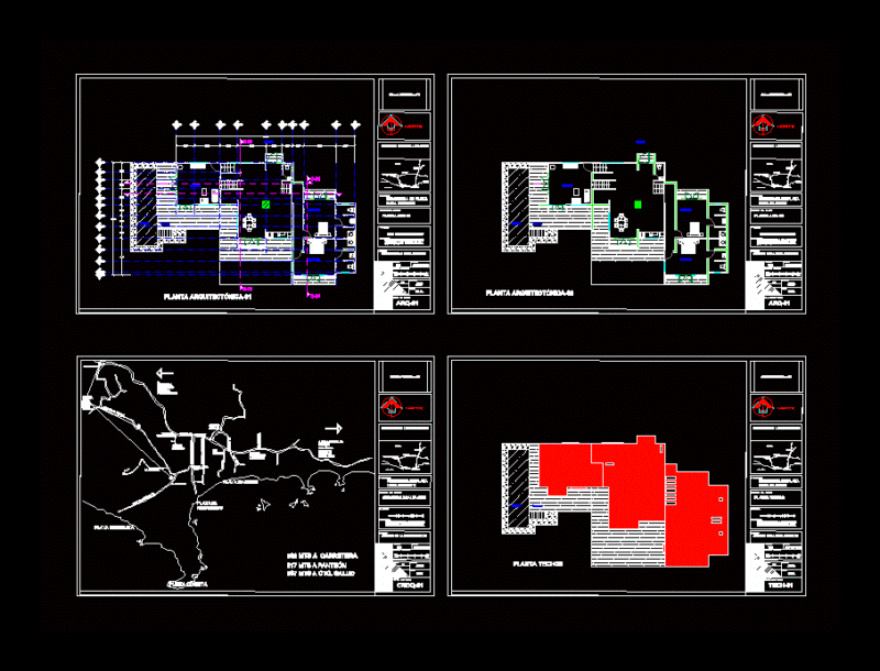 House Mazunte; Oax DWG Block for AutoCAD