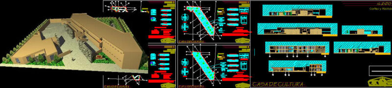 House Of Culture 3D DWG Model for AutoCAD