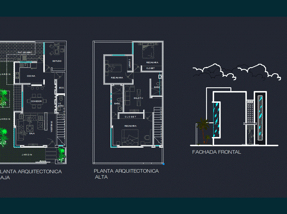 Level Plan Of A House In Autocad A40