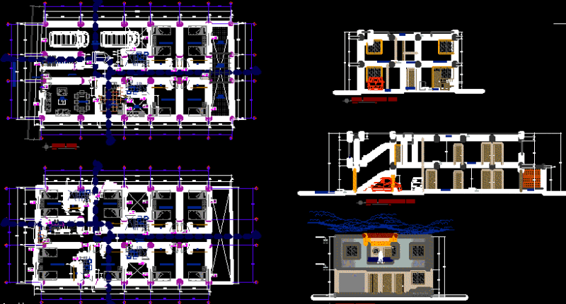 House Projet DWG Section for AutoCAD