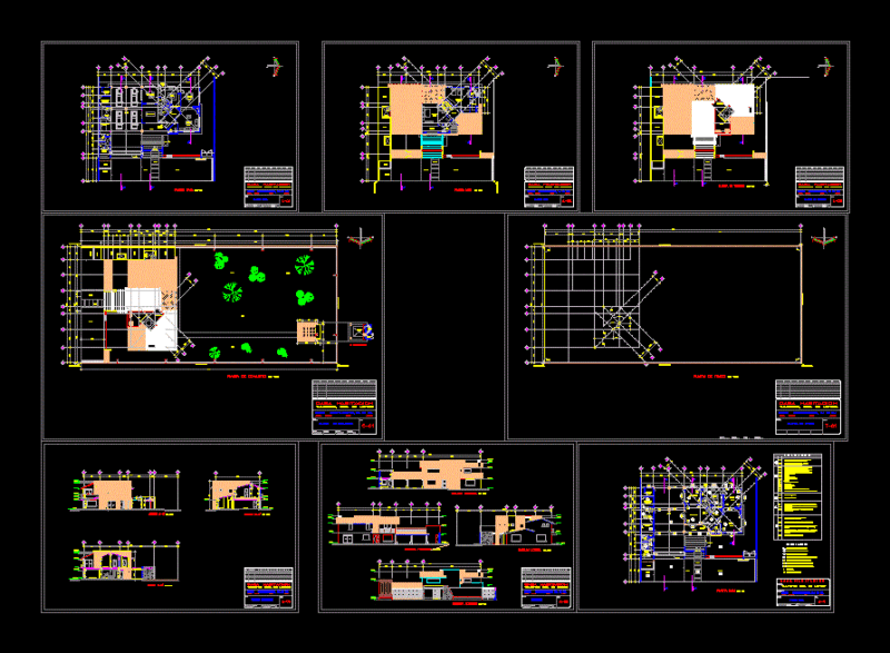House Room – Depertamentos DWG Section for AutoCAD