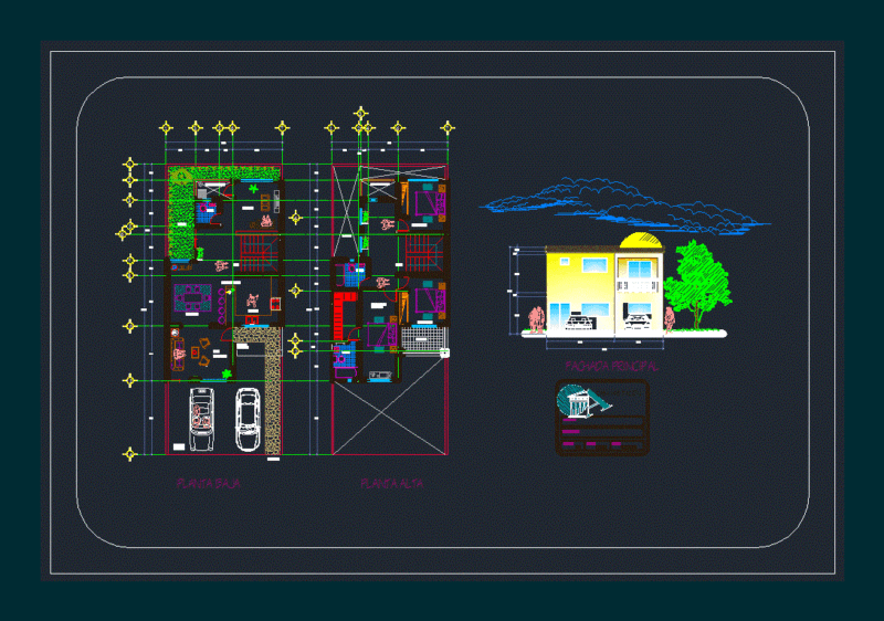 House Room DWG Block for AutoCAD