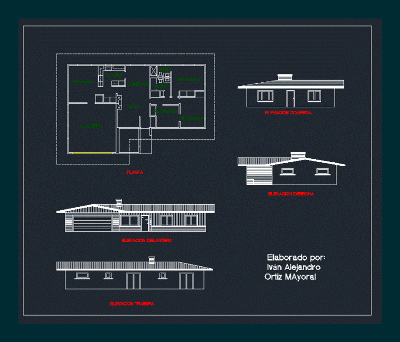 House Room DWG Detail for AutoCAD
