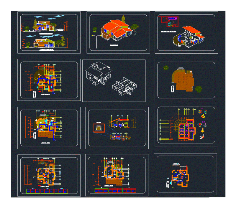 House Room DWG Full Project for AutoCAD