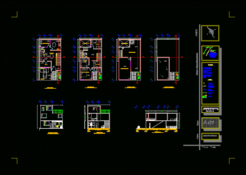 House Room DXF Section for AutoCAD