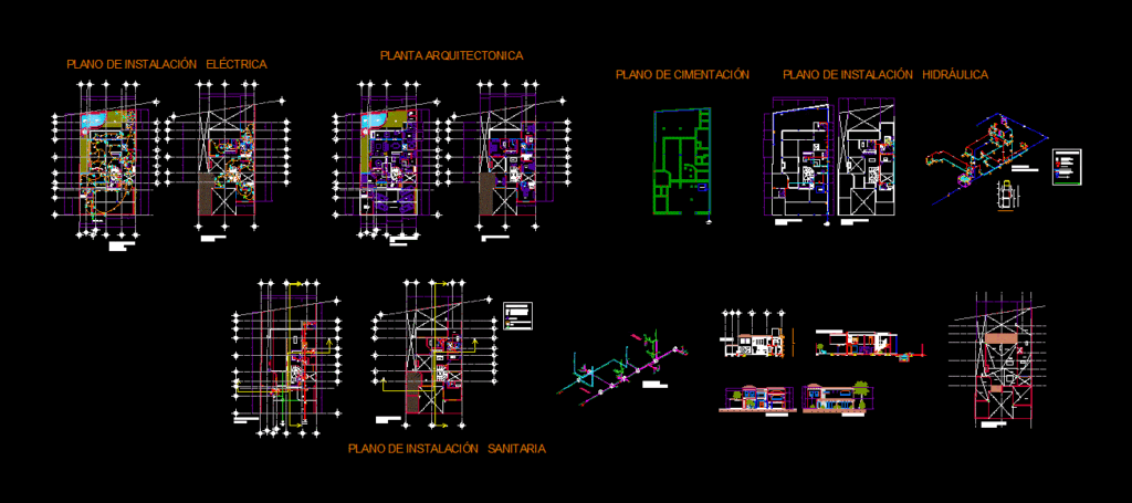 House Room Facilities DWG Section for AutoCAD