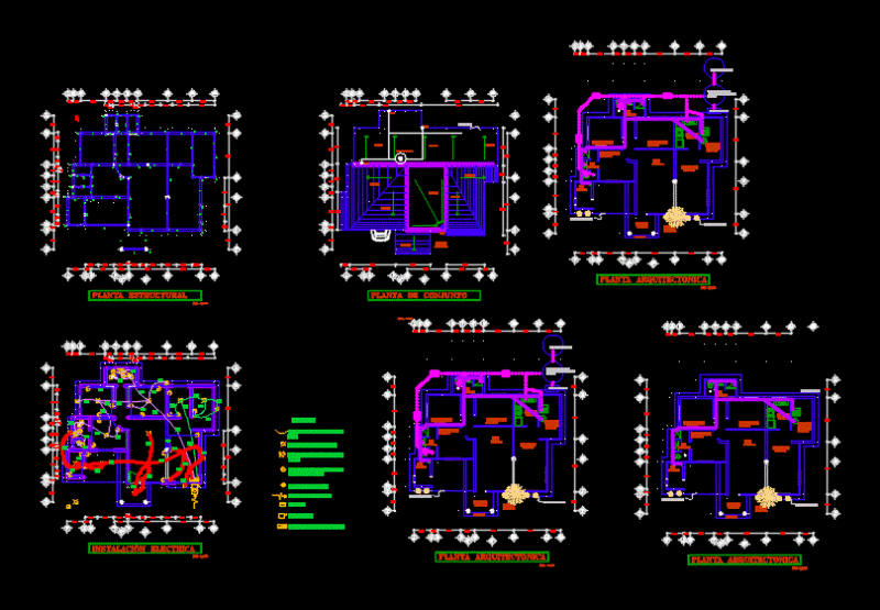 House Room One Level DWG Elevation for AutoCAD