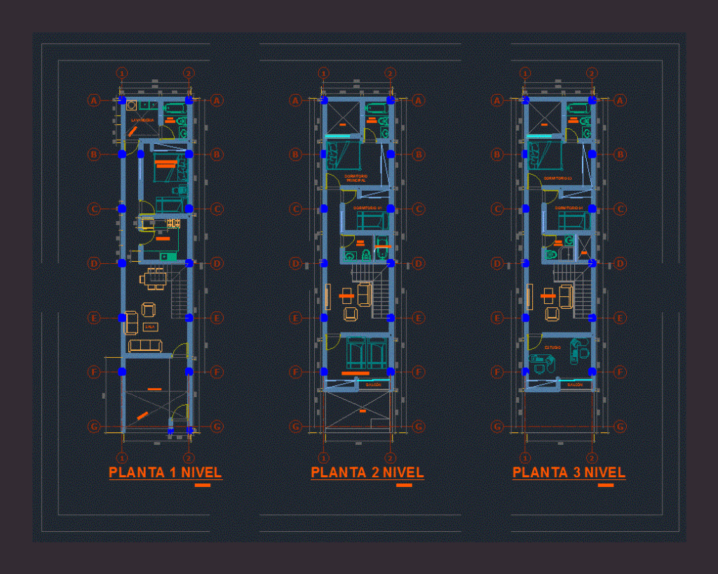 House San Martin DWG Block for AutoCAD