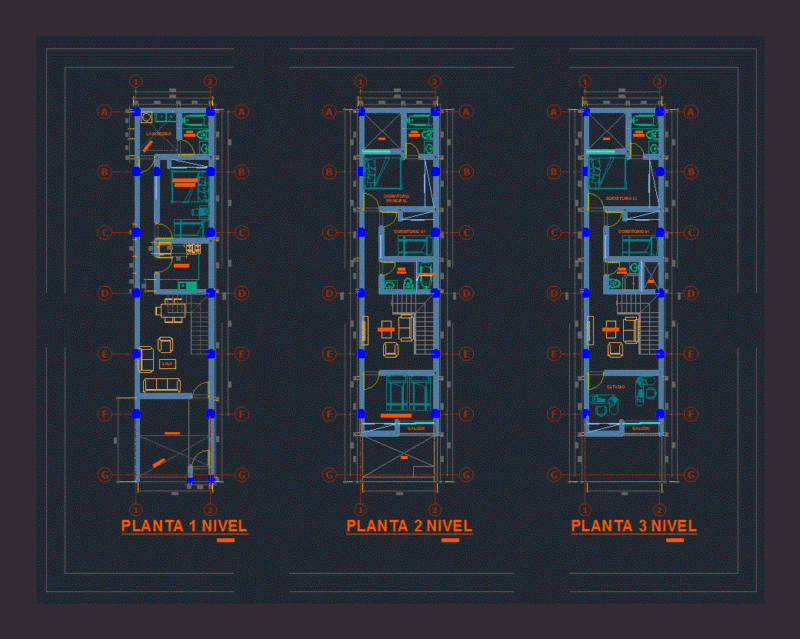 House San Martin DWG Block for AutoCAD