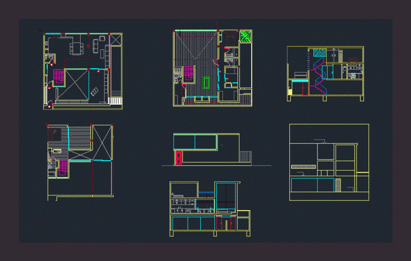 House Santillana DWG Block for AutoCAD