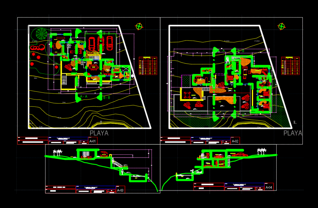 House Sloping DWG Block for AutoCAD