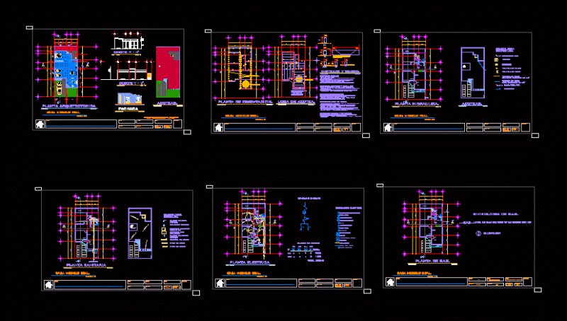 House Social Interest – 60m2 DWG Section for AutoCAD