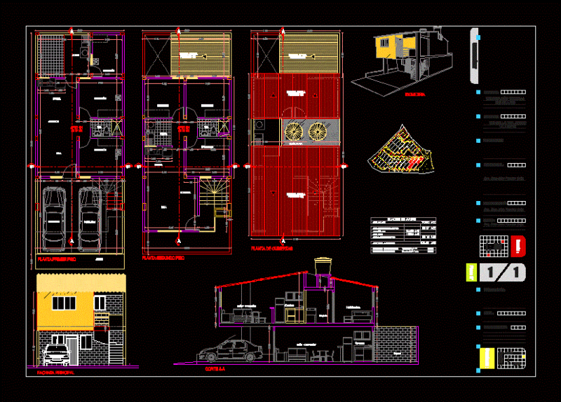 House Social Interest DWG Block for AutoCAD