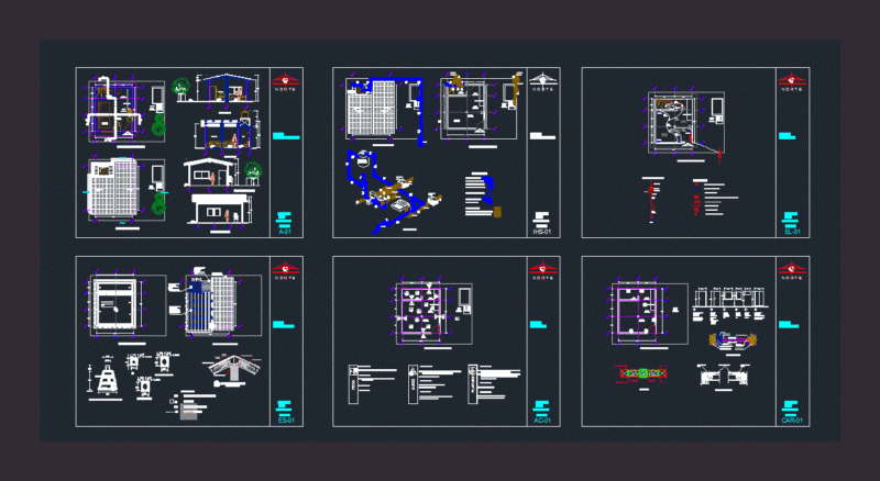 House Social Interest DWG Block for AutoCAD