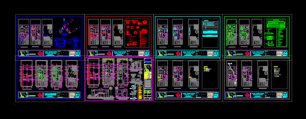 House Social Interest DWG Section for AutoCAD
