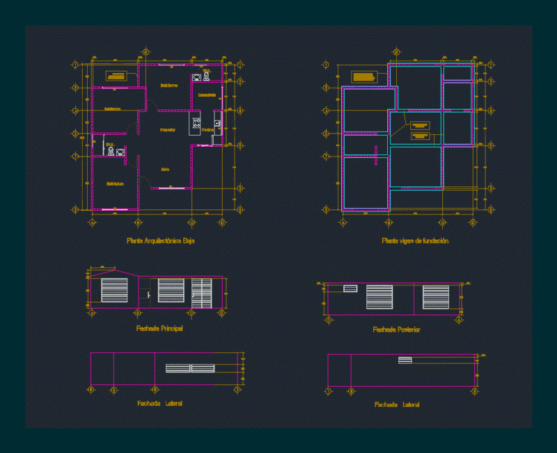 House Tapial DWG Block for AutoCAD