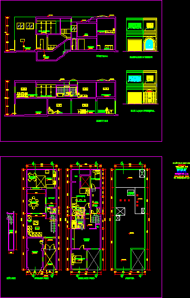 House Two Floors DWG Section for AutoCAD • Designs CAD