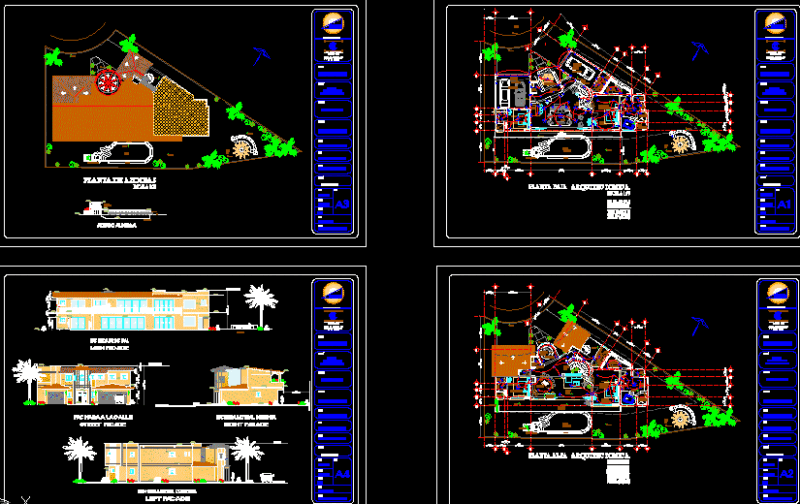 House Two Levels DWG Full Project for AutoCAD