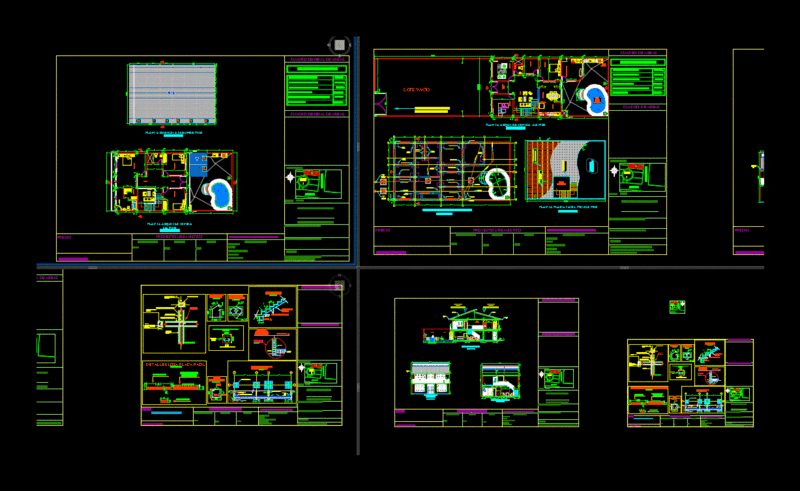 House With Pool DWG Block for AutoCAD