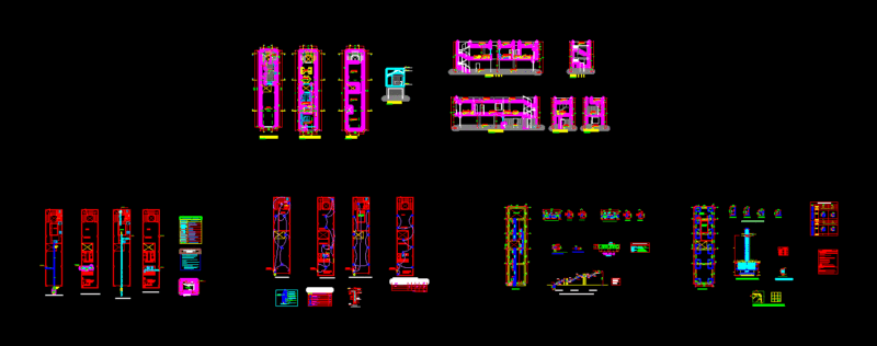 Houses 1800 X 400 DWG Elevation for AutoCAD