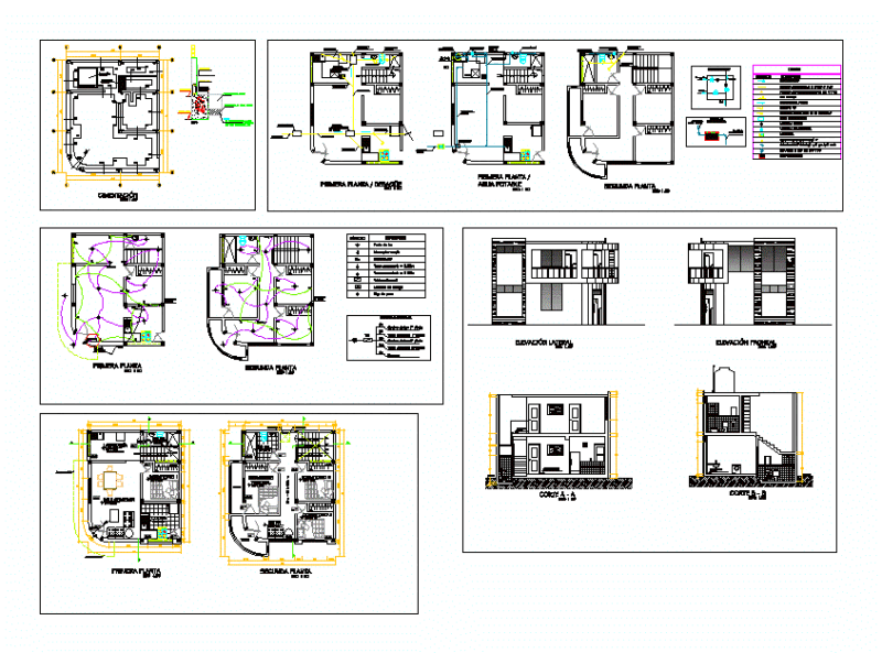 Houses – Housing 55 DWG Elevation for AutoCAD