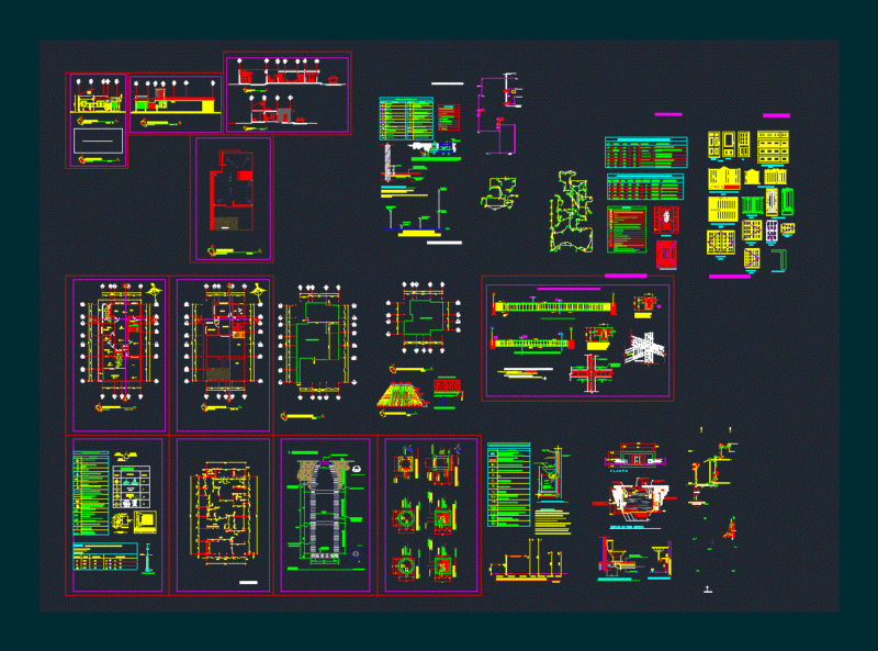 Houses A Level DWG Detail for AutoCAD