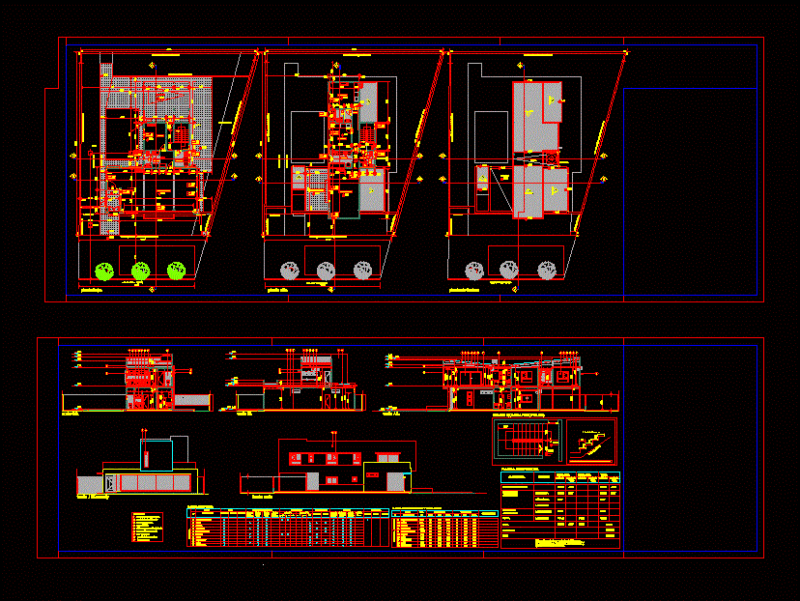 Houses And Commercial DWG Block for AutoCAD