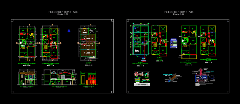 Houses DWG Block for AutoCAD