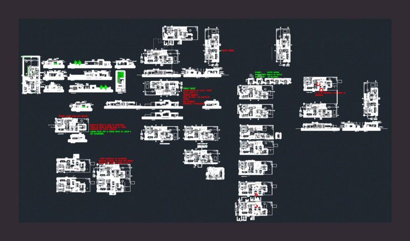 Houses DWG Block for AutoCAD