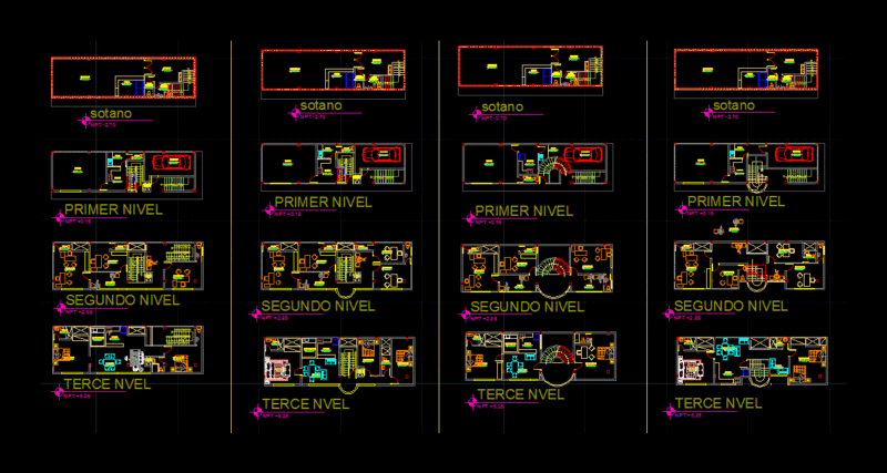 Houses DWG Block for AutoCAD