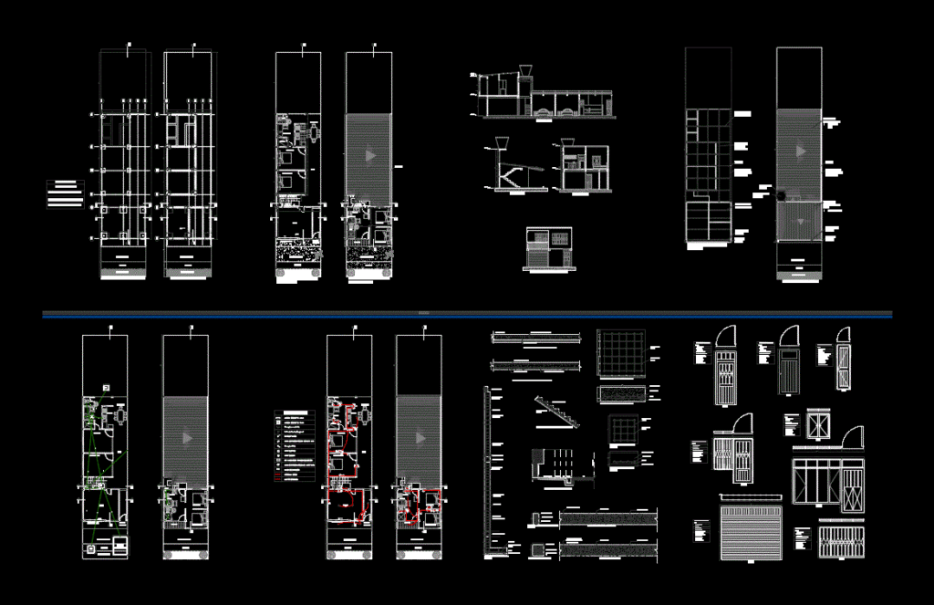 Houses DWG Detail for AutoCAD