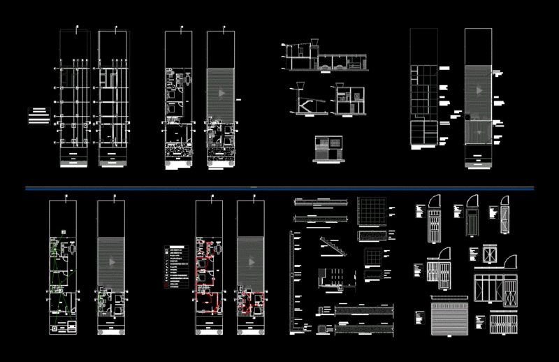 Houses DWG Detail for AutoCAD