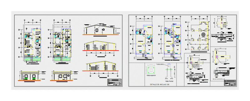 69 sqm 3-Bedroom Single-Family House Architecture and Structural Plans