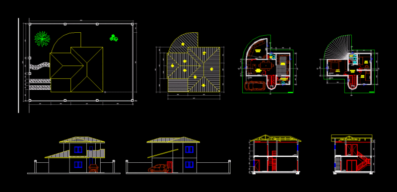 Houses DWG Full Project for AutoCAD