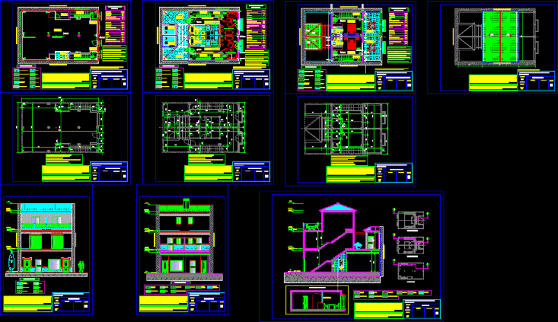 Houses DWG Full Project for AutoCAD
